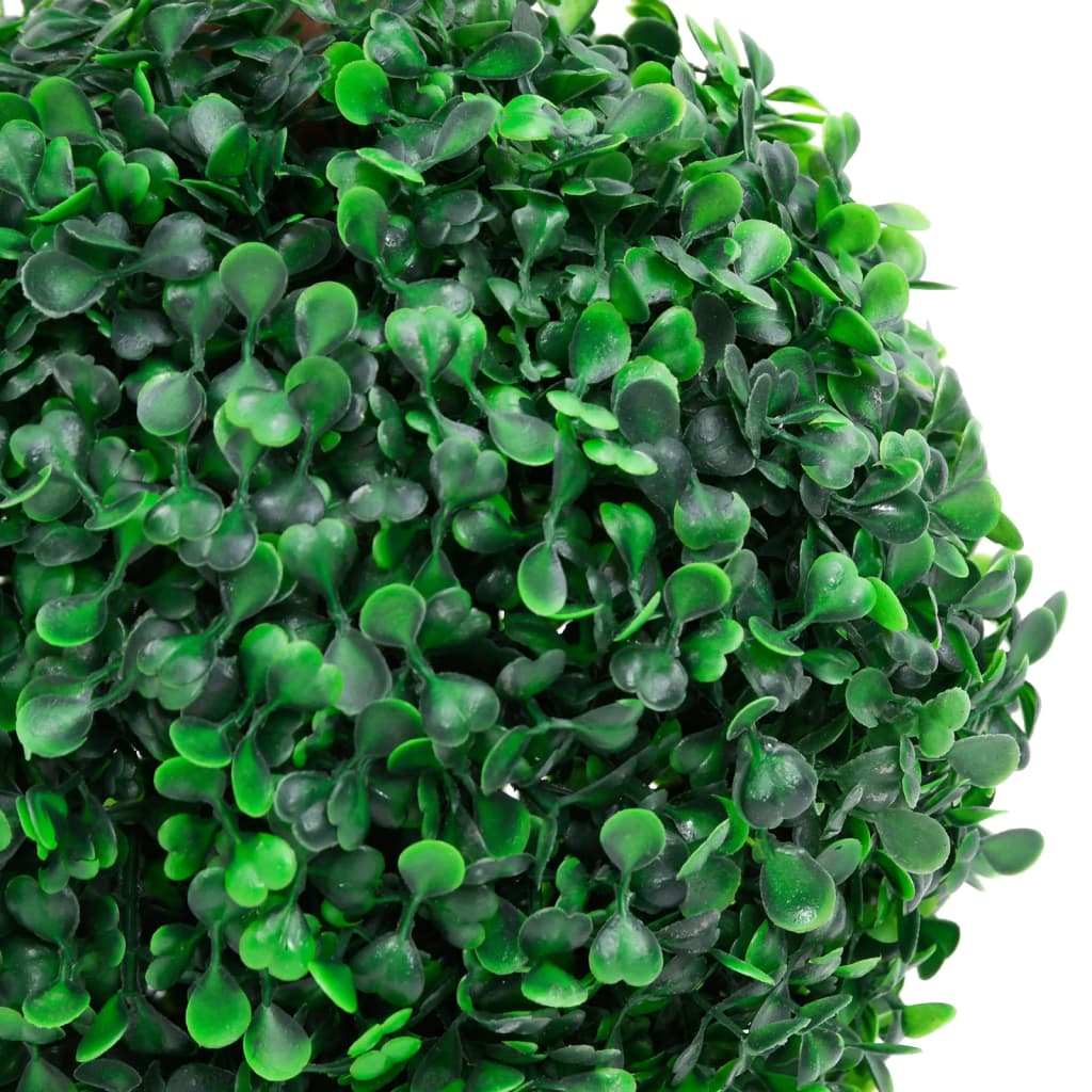 Close-up view of Artificial Boxwood Plant with Pot Ball Shaped Green 60 cm, showcasing its lush green colour and natural texture.