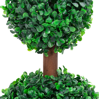 Artificial Boxwood Plant with Pot Ball Shaped Green 60 cm, perfect for adding a touch of greenery indoors or outdoors.