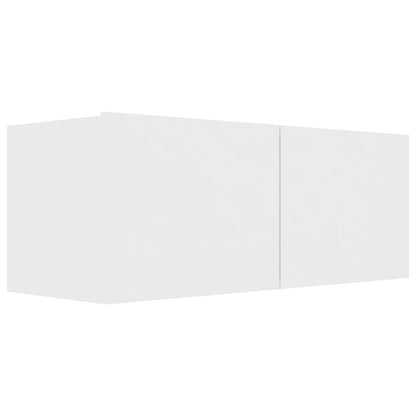 8 Piece TV Cabinet Set White Engineered Wood