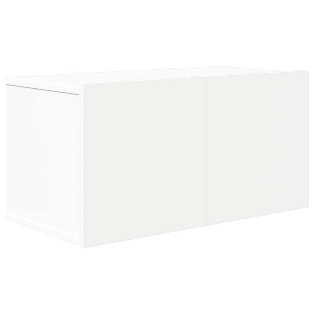 10 Piece TV Cabinet Set White Engineered Wood