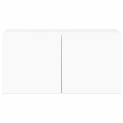 5 Piece TV Cabinet Set White Engineered Wood