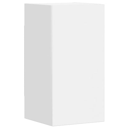 5 Piece TV Cabinet Set White Engineered Wood