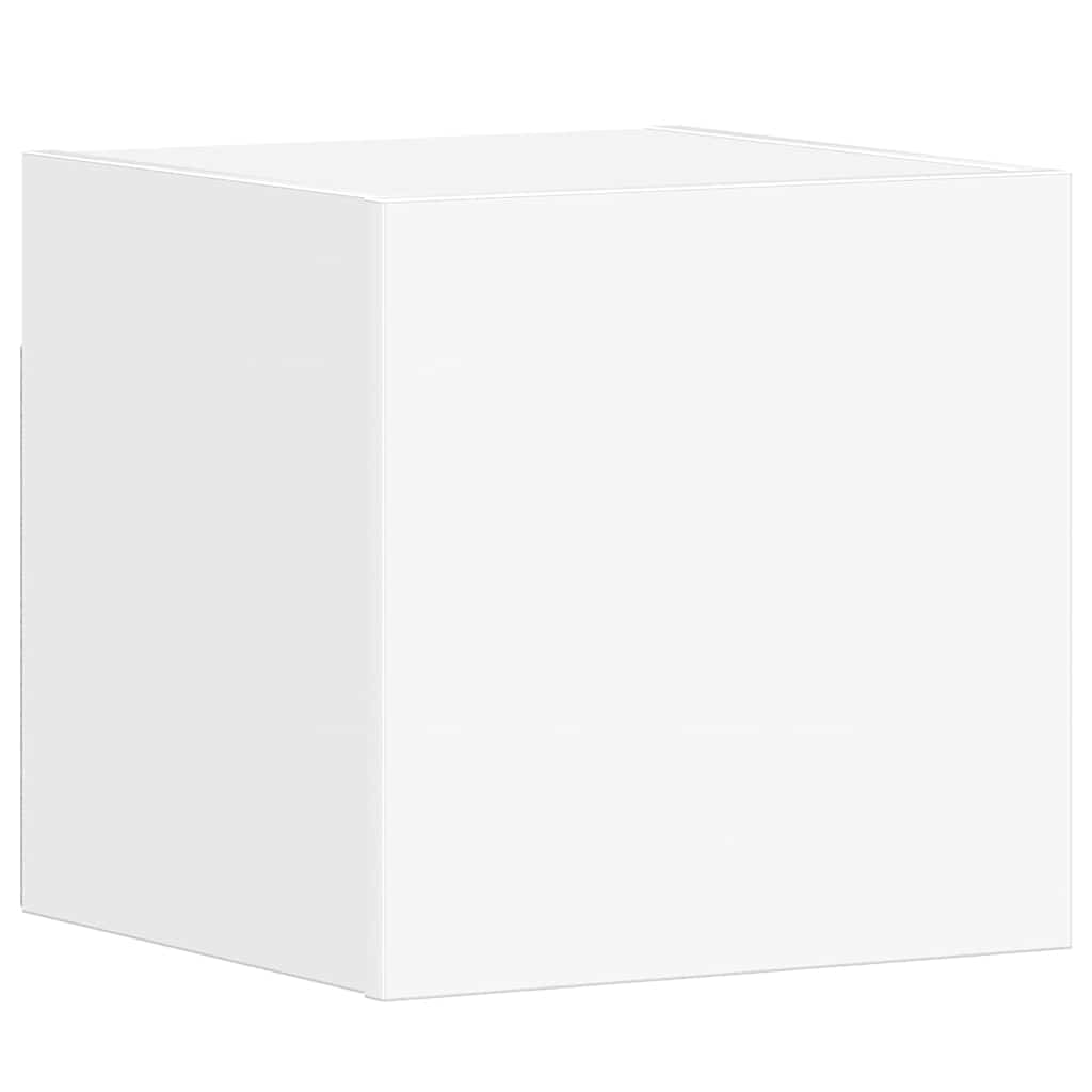5 Piece TV Cabinet Set White Engineered Wood