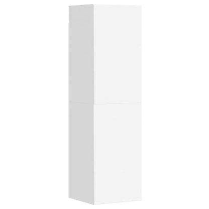 3 Piece TV Cabinet Set White Engineered Wood