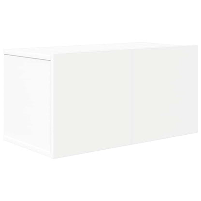 10 Piece TV Cabinet Set White Engineered Wood