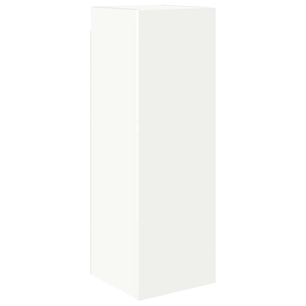 4 Piece TV Cabinet Set White Engineered Wood
