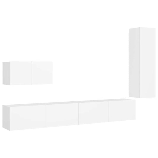 TV Cabinet Set | White | Engineered wood | TV Cabinet Set | Rectangular