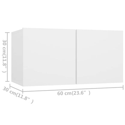 TV Cabinet Set | White | Engineered wood | TV Cabinet Set | Rectangular