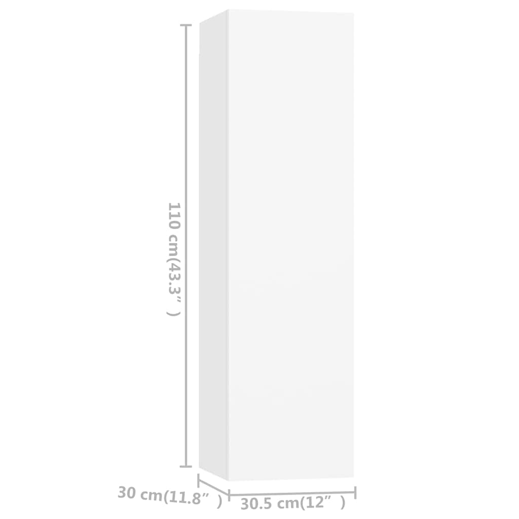 TV Cabinet Set | White | Engineered wood | TV Cabinet Set | Rectangular