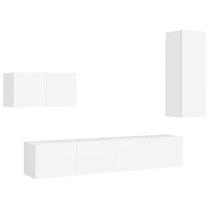 TV Cabinet Set | White | Engineered wood | Medium | TV Cabinet Set