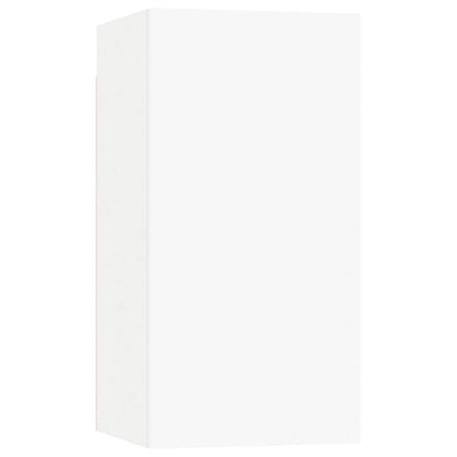 6 Piece TV Cabinet Set White Engineered Wood