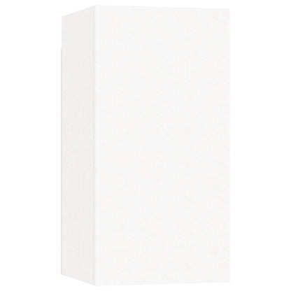 4 Piece TV Cabinet Set White Engineered Wood