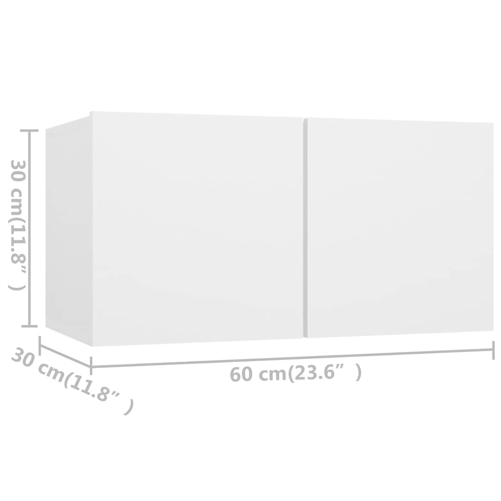 TV Cabinet Set | White | Engineered wood | Medium | TV Cabinet Set