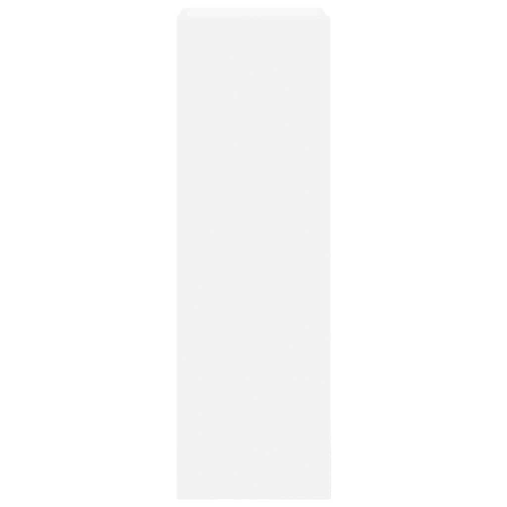 6 Piece TV Cabinet Set White Engineered Wood
