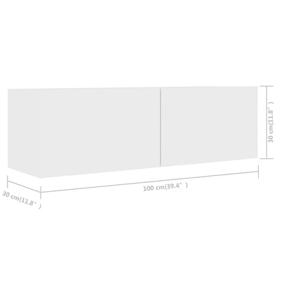 TV Cabinet Set |  Set of 5 | White | Engineered wood | TV Cabinet Set
