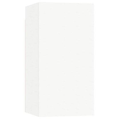 7 Piece TV Cabinet Set White Engineered Wood
