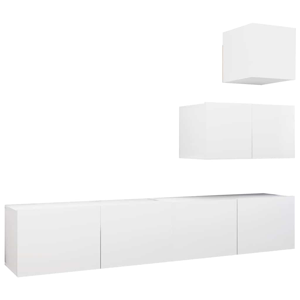 TV Cabinet Set | White | Engineered wood | Standard | TV Cabinet Set
