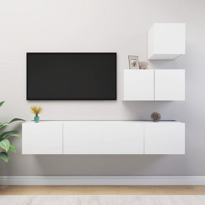 TV Cabinet Set | White | Engineered wood | Standard | TV Cabinet Set