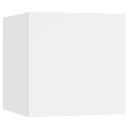 Wall Mounted TV Cabinets 8 pcs White 30.5x30x30 cm
