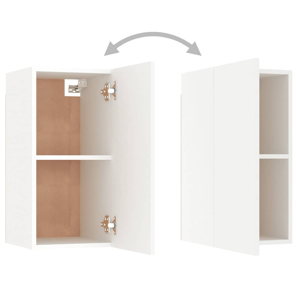 7 Piece TV Cabinet Set White 30,5x30x60 cm Engineered Wood