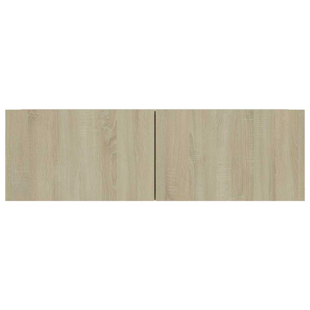 4 Piece TV Cabinet Set Sonoma Oak 100x30x30 cm Engineered Wood