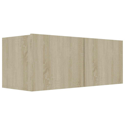 4 Piece TV Cabinet Set Sonoma Oak Engineered Wood