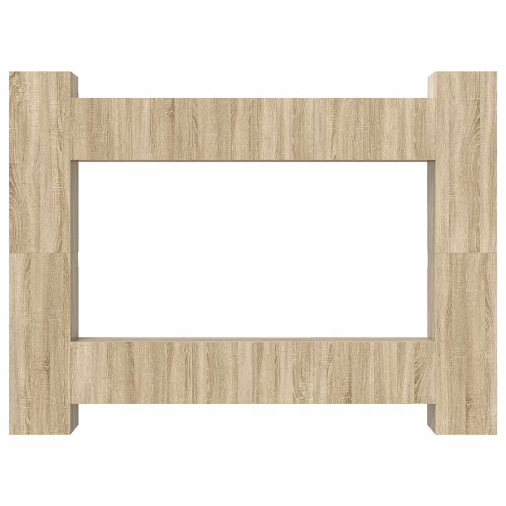 10 Piece TV Cabinet Set Sonoma Oak Engineered Wood