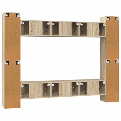 10 Piece TV Cabinet Set Sonoma Oak Engineered Wood