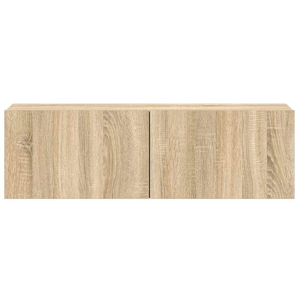 3 Piece TV Cabinet Set Sonoma Oak Engineered Wood