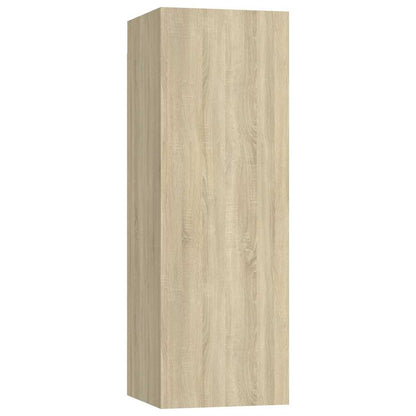 3 Piece TV Cabinet Set Sonoma Oak Engineered Wood