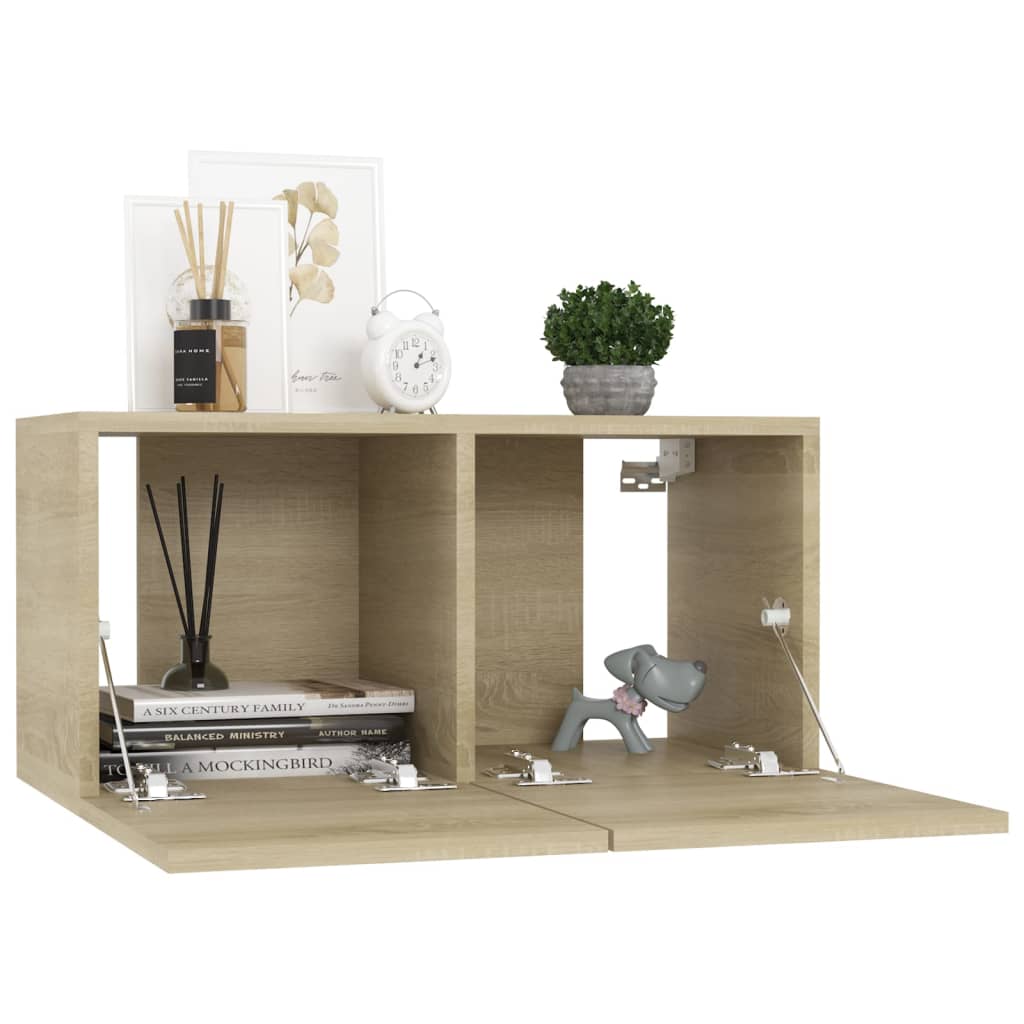 TV Cabinet | Sonoma oak | Engineered wood | Medium | TV Cabinet