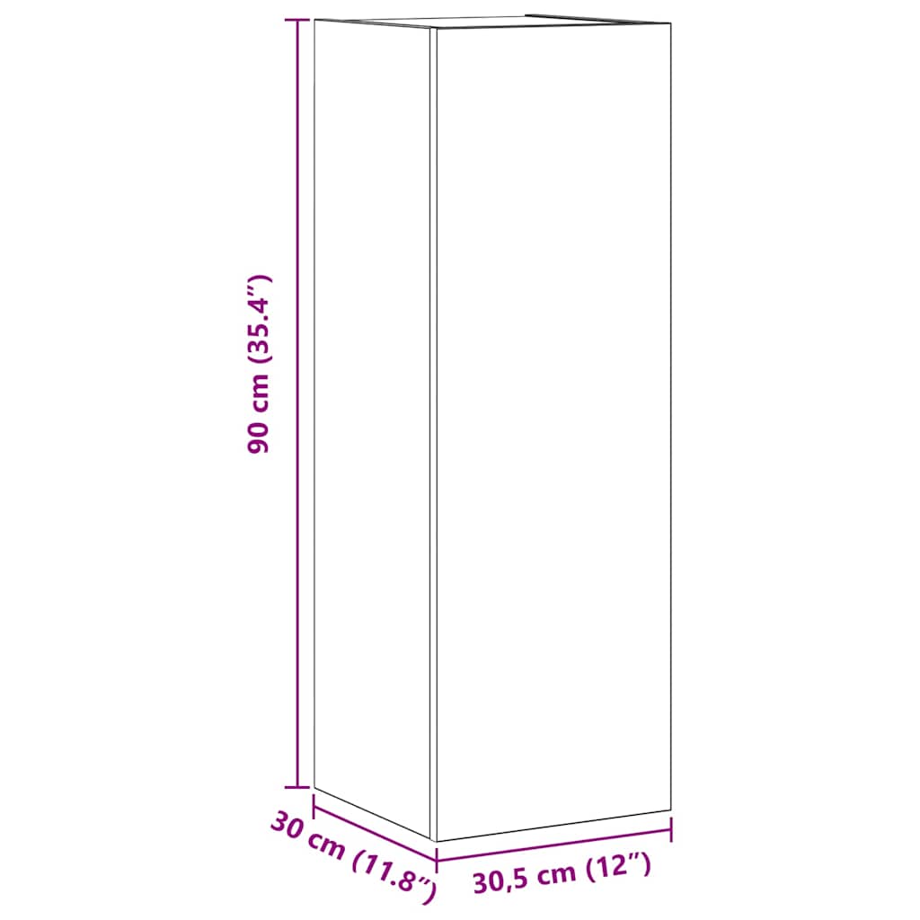 TV Cabinet | Set of 10 | Sonoma oak | Engineered wood | Medium
