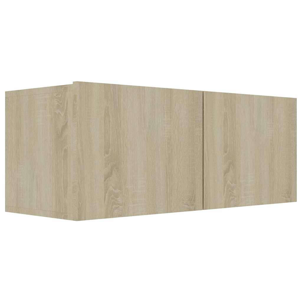 TV Cabinet Set | Set of 4 | Sonoma oak | Engineered wood | Medium