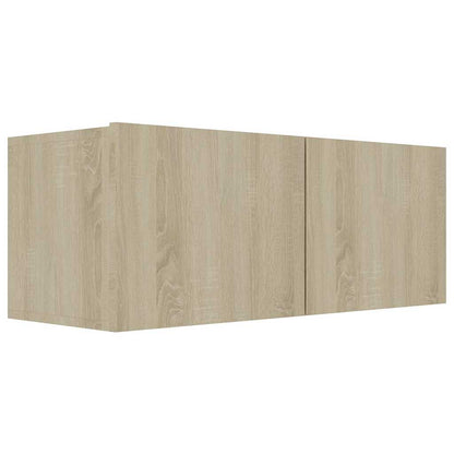 TV Cabinet Set | Set of 4 | Sonoma oak | Engineered wood | Medium