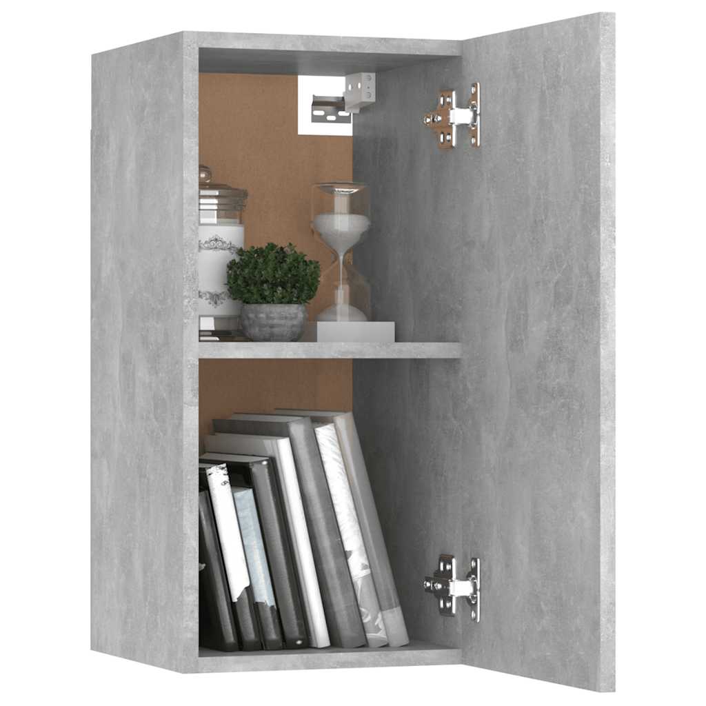 4 Piece TV Cabinet Set Concrete Grey Engineered Wood