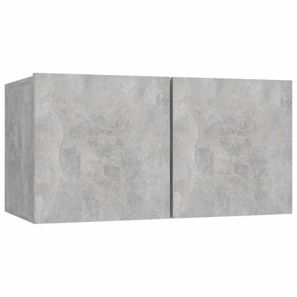 4 Piece TV Cabinet Set Concrete Grey Engineered Wood