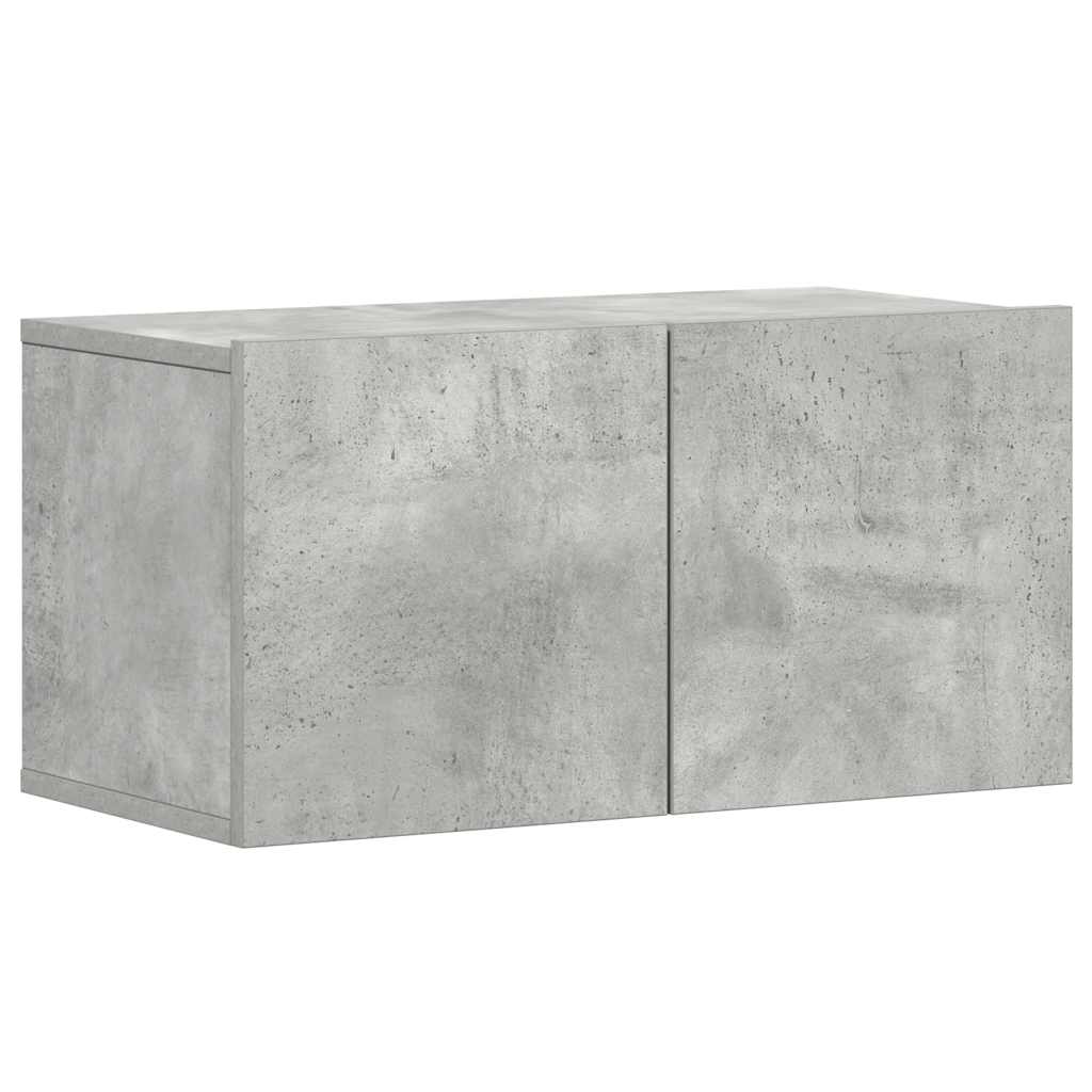 5 Piece TV Cabinet Set Concrete Grey Engineered Wood