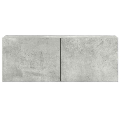 3 Piece TV Cabinet Set Concrete Grey Engineered Wood