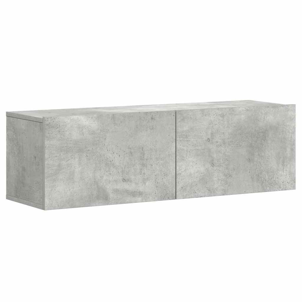 3 Piece TV Cabinet Set Concrete Grey Engineered Wood