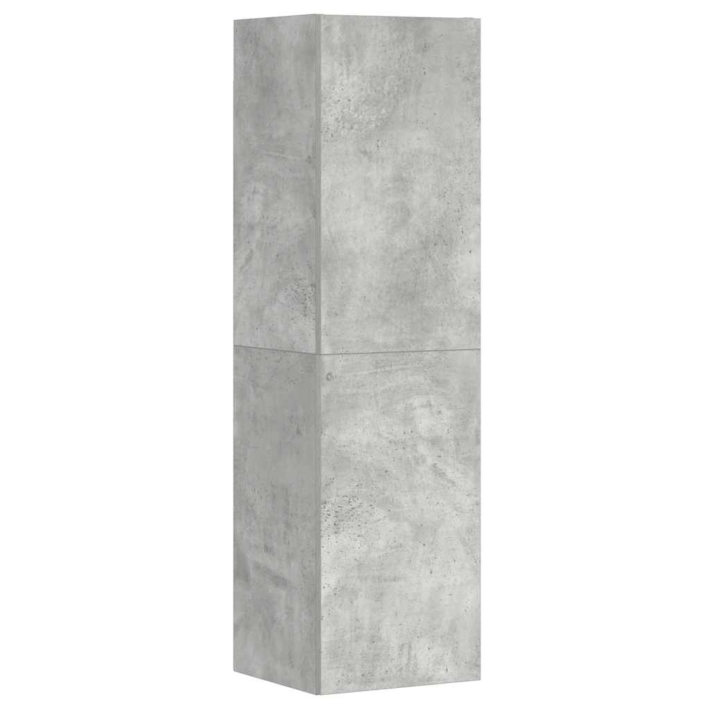 3 Piece TV Cabinet Set Concrete Grey Engineered Wood
