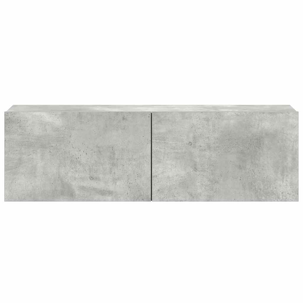 3 Piece TV Cabinet Set Concrete Grey Engineered Wood