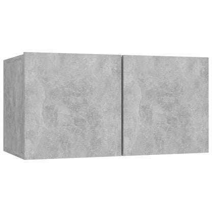 7 Piece TV Cabinet Set Concrete Grey Engineered Wood