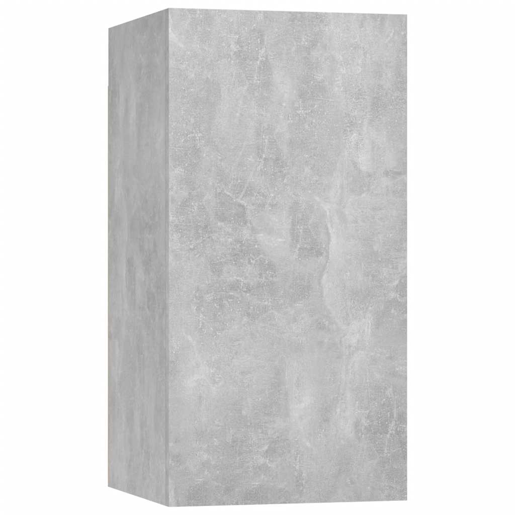 8 Piece TV Cabinet Set Concrete Grey Engineered Wood
