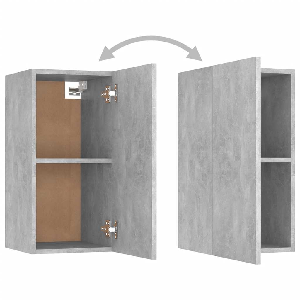 7 Piece TV Cabinet Set Concrete Grey Engineered Wood