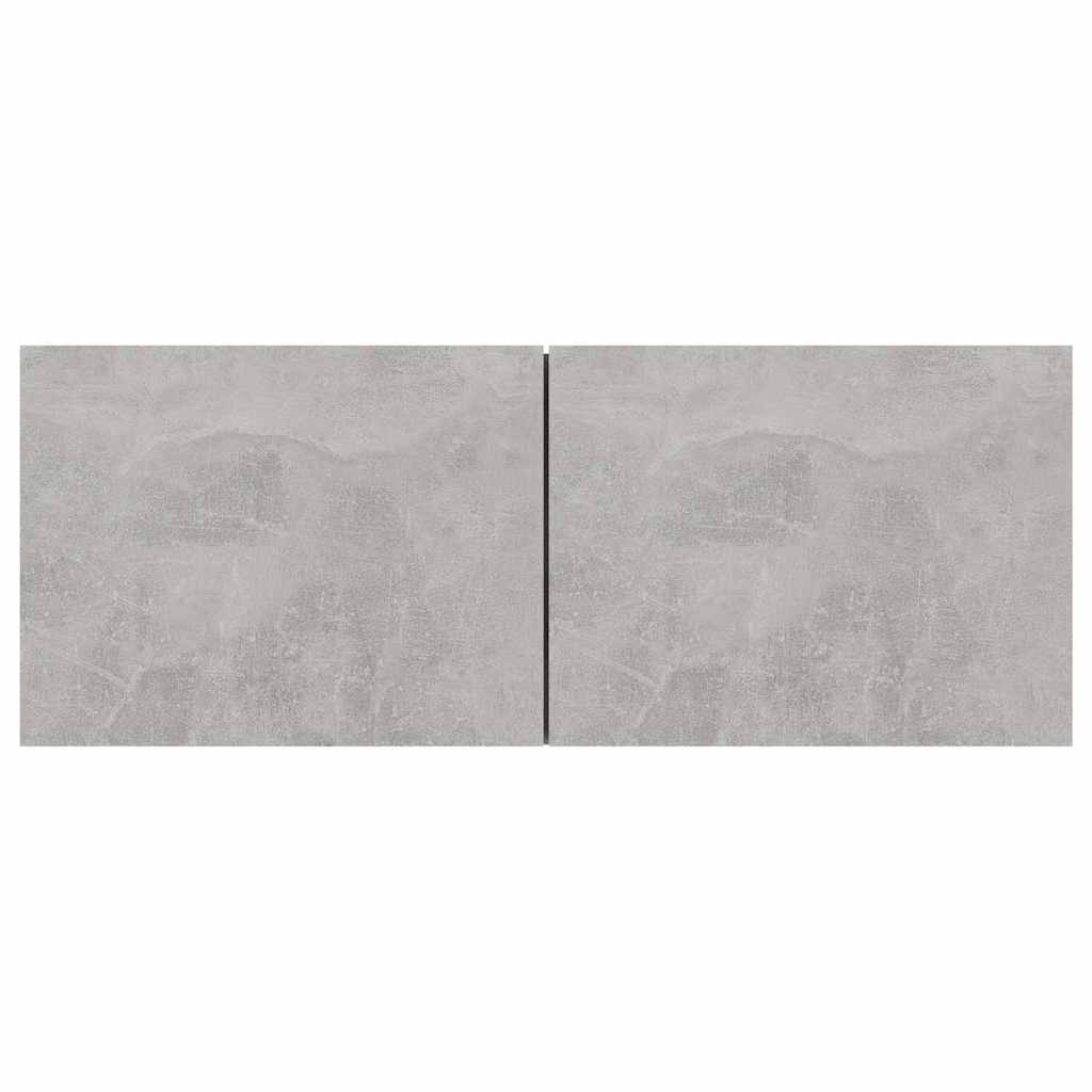 7 Piece TV Cabinet Set Concrete Grey Engineered Wood