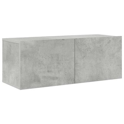 6 Piece TV Cabinet Set Concrete Grey Engineered Wood