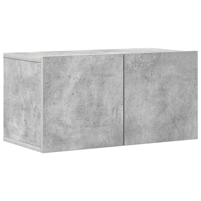 6 Piece TV Cabinet Set Concrete Grey Engineered Wood