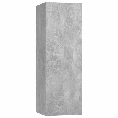 6 Piece TV Cabinet Set Concrete Grey Engineered Wood