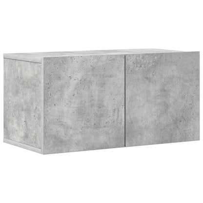 8 Piece TV Cabinet Set Concrete Grey Engineered Wood