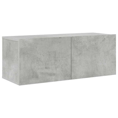 8 Piece TV Cabinet Set Concrete Grey Engineered Wood